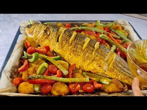 Mediterranean Baked Fish With Vegetables