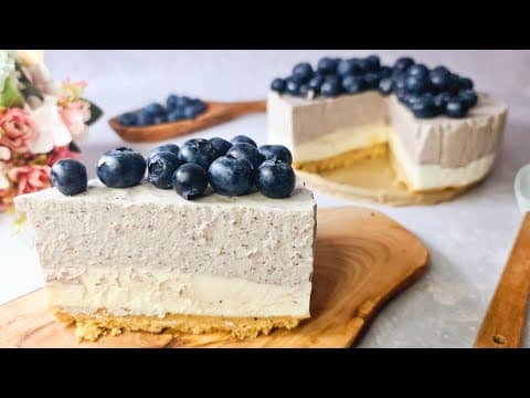 No Bake Blueberry Cheesecake