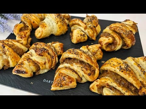 Apple And Pear Puff Pastry Croissant